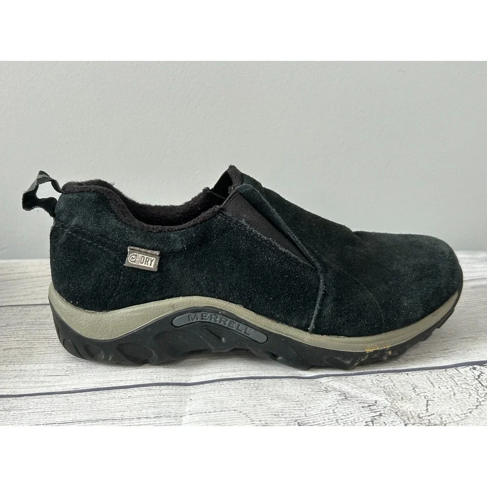 Merrell Jungle Moc Frosty Waterproof Kids‎ Boys 5 Black Slip On Shoes Casual